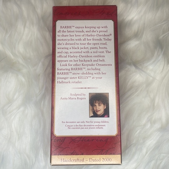 Vintage Harley Davidson Barbie Hallmark Keepsake Christmas Ornament / NIB / 2000 - Picture 2 of 6